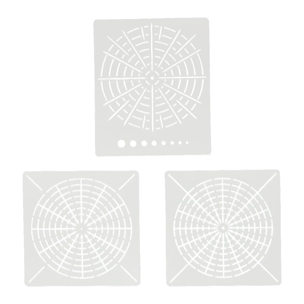 Stone Painted Handicraft for Creative Mandala Drawing Stencils Mandala Template Dot Painting Tool Point Hollow Template
