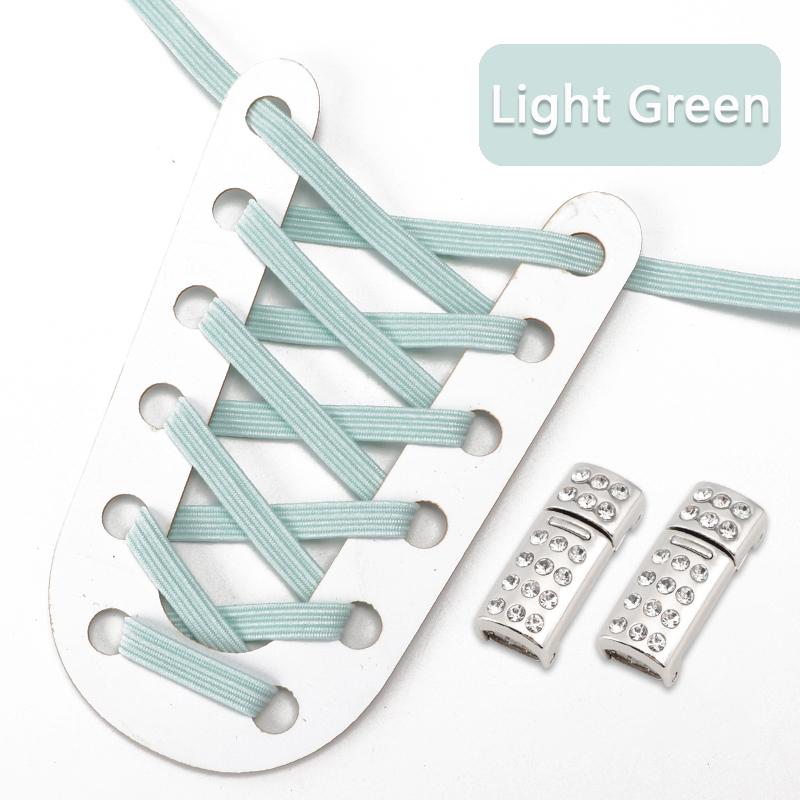 Elastic Laces Sneakers Luxury Diamond Magnetic Lock Shoelaces Without ties Kids Adult No Tie Shoe laces 8MM Width Flats Shoelace