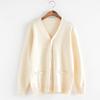 Unisex Japanese College-Style Knitted Cardigan Sweater for Students