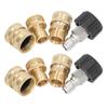 8pcs Pressure Washer Adapter Set Quick Coupler Fittings Metal Quick Connector for Car Washer