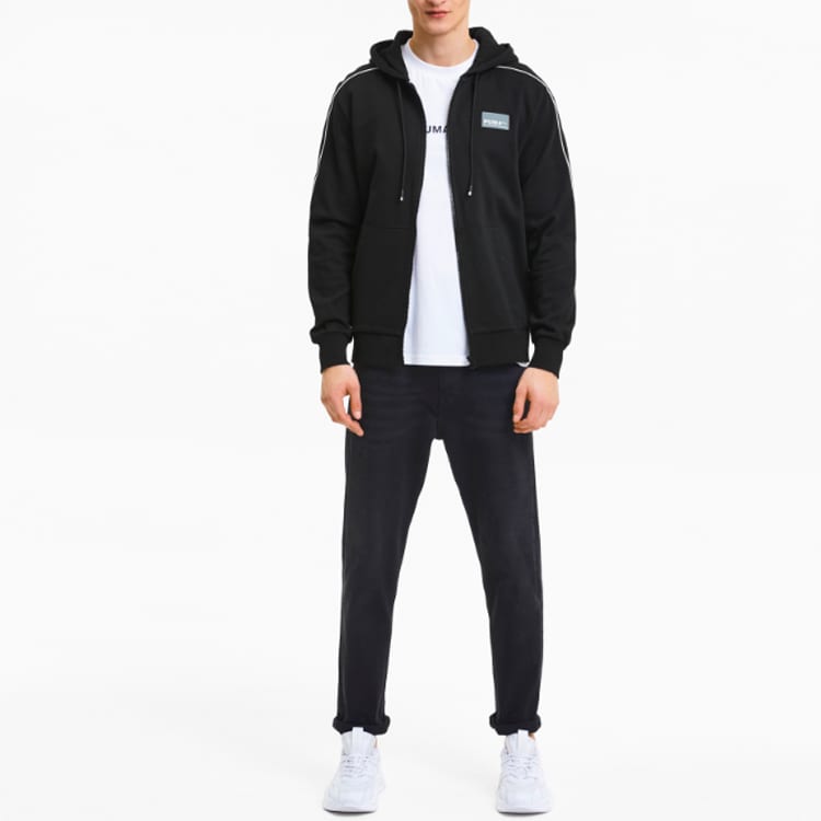 Puma Avenir Jackets Men's Black Hooded Moderate Other 599334-01