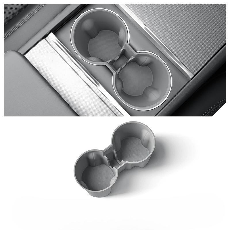Cup Holder for Tesla Model Y Juniper 2025 Center Console Storage Box Non-slip Insert Cup Holder Car Interior Accessories