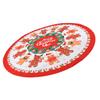 Xmas Tablecloth 60 Inch Round Polyester Anti Fading Tear Resistant Washable Holiday Table Cloth