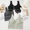 Women's Sports Bra Fitness Yoga Bra Running Tank Top Breathable Mesh Padded Bra Underwear