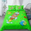 Space Rocket Duvet Cover Set King Queen Double Full Twin Single Size Bed Linen Set