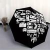 1pc Gamer Console Automatic Folding Umbrella Portable Collapsible Design, 8-Rib Iron Frame, Durable Fabric, All-Season Casual Outdoor 169
