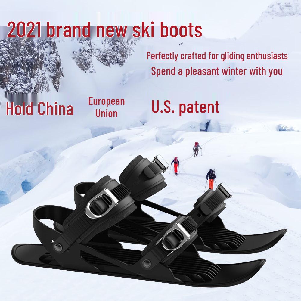 Mini Outdoor Ski Shoes & Long Snow Walking Skis: Short and Long Snowshoes for Wilderness