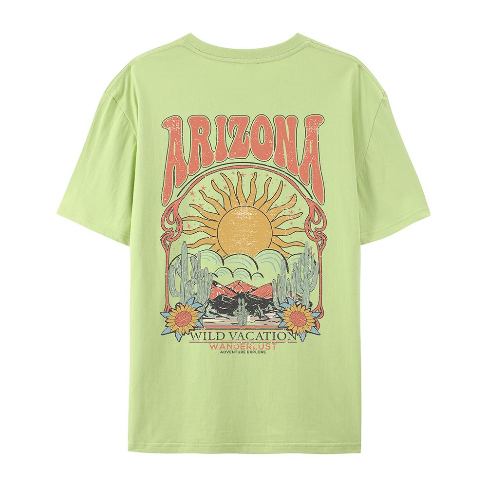 Arizona Scenery Printed Womens T-Shirt Harajuku Personality Tshirt Fashion Casual Clothing Breathable Summer T Shirts Women