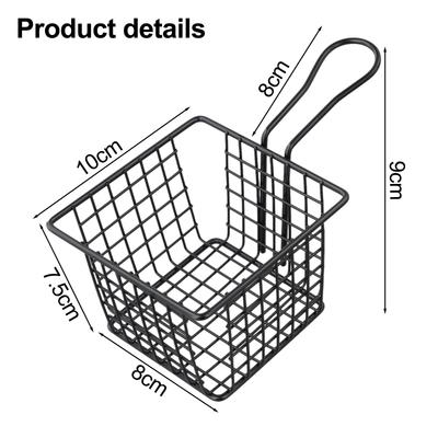 1pc Potato Fries Basket For French Fries Basket Food Bucket Snack Chips Container Tableware Pub Nightclub Snack Basket