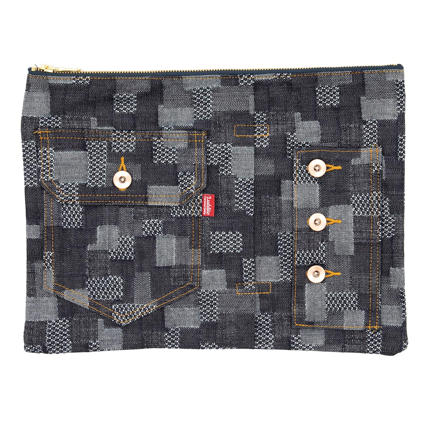 Сумка-в-сумку Luddite A4 Джинсовый пэчворк LDD-A4BIB-101