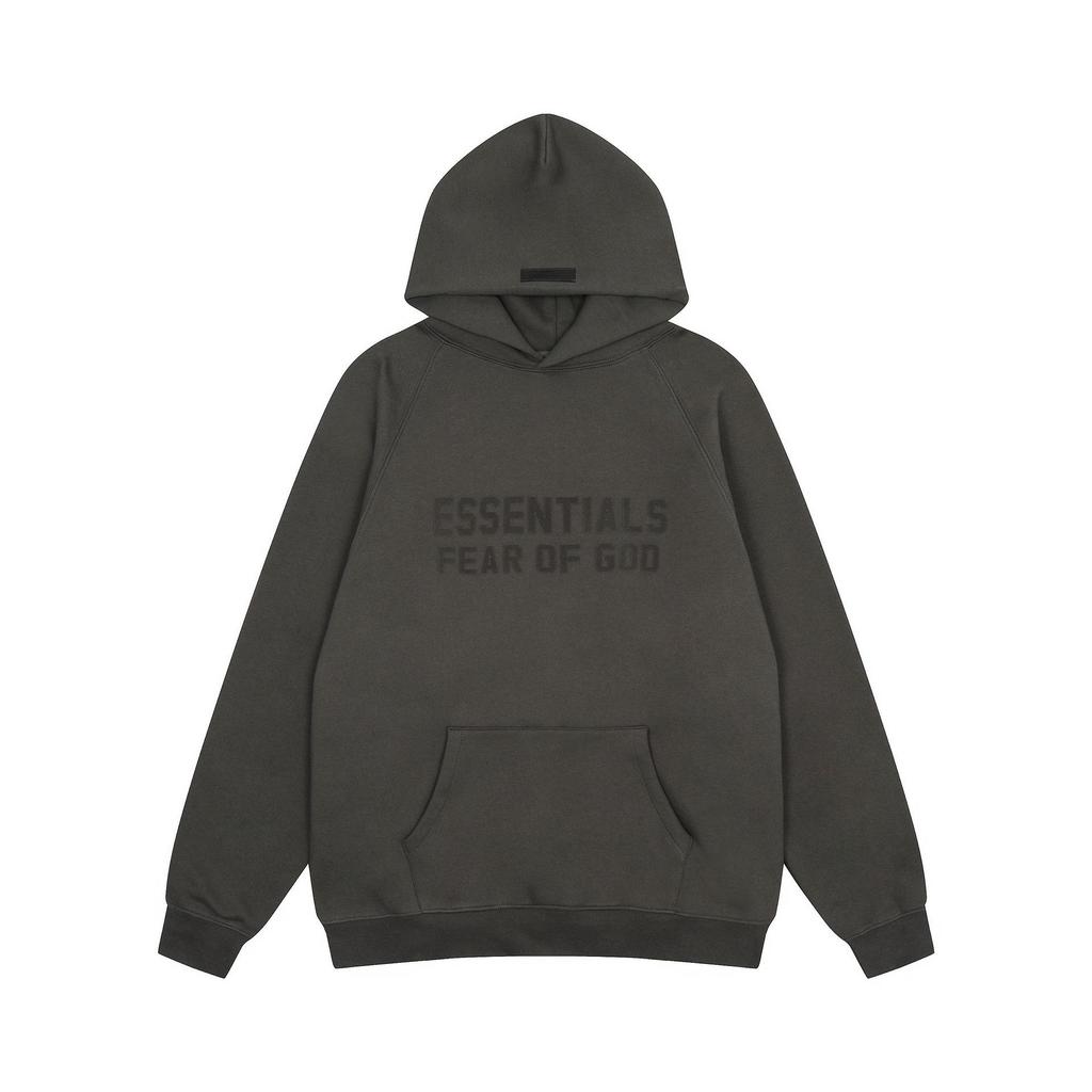 2024 Unisex FOG Flocked Velvet Hoodie: Autumn/Winter Loose Fit