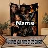 Coperta Personalizzata con Nome Damon Salvatore, Decorazione per la Casa, Camera da Letto, Divano, Campeggio, Divano, Regali per Compleanno Natale