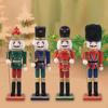 4 Pieces Christmas Nutcracker Figures Decor Doll Ornament Soldier for Farmhouse