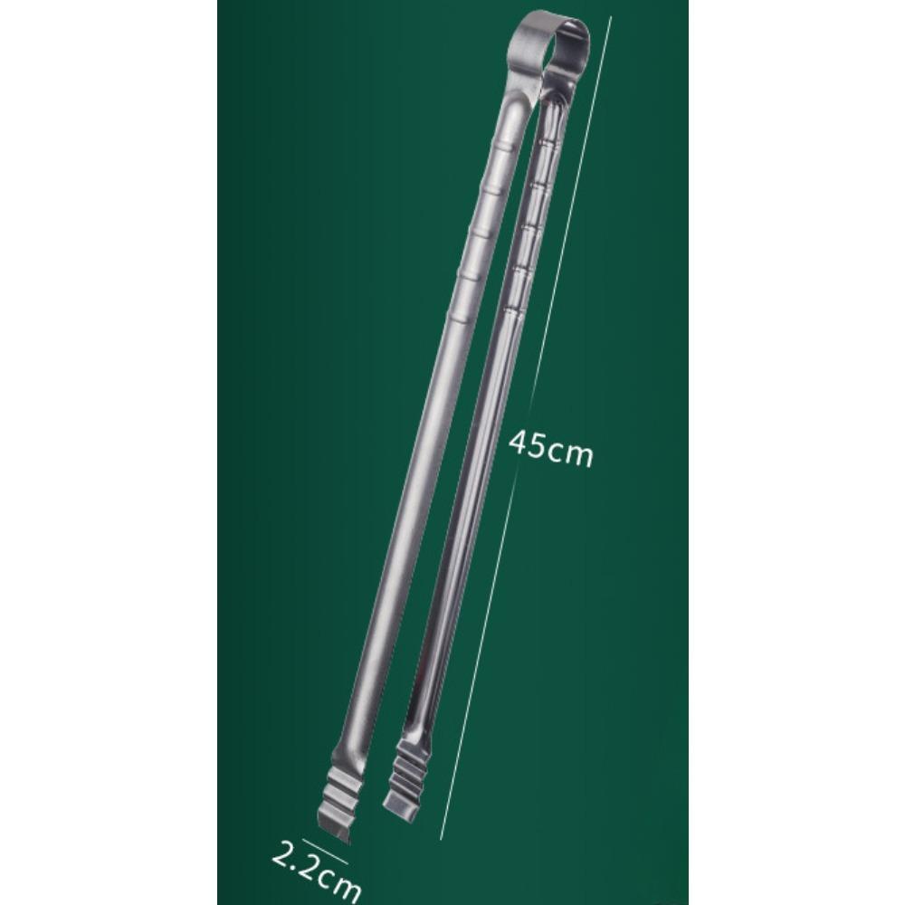 Pinze da Griglia Extra Lunghe da 17,7 Pollici Pinze per Cibo Pinze per Barbecue a Fuoco di Carbonella Strumenti per Griglia da Cucina per Casa All'aperto