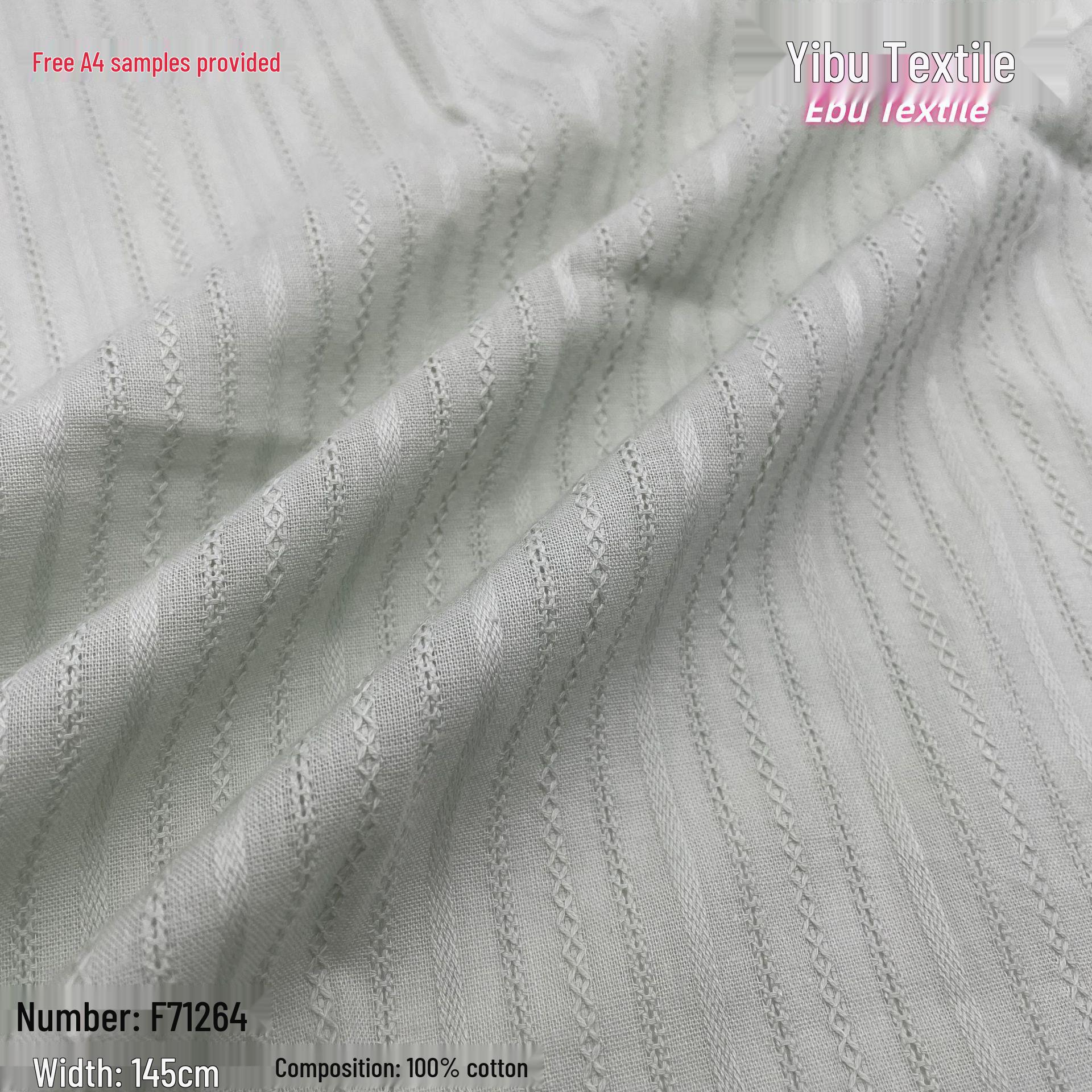 New Spring/Summer All-Cotton Jacquard Ribbed Waffle Stripe Tops & Loungewear Model 1