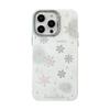 Autumn and Winter Atmosphere Iphone15 Suitable for 14Promax Mobile Phone Case 16 Apple 13 Hollow Snowflake 11 Electroplated Huawei