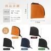 Kameto Bag Manufacturing Small zipper wallet with genuine leather and YKK Compact and compact mini coin case for men and genuine Co., Ltd. L-shaped