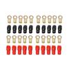 10 Pairs 4 AWG Car Audio Power Ground Wire Ring Terminal Connector Brass