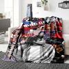 1Pc Spiderman Michael Jackson Blanket Soft Throw Blanket For Home Bedroom Bed Sofa Travel Office Solid Christmas Blanket
