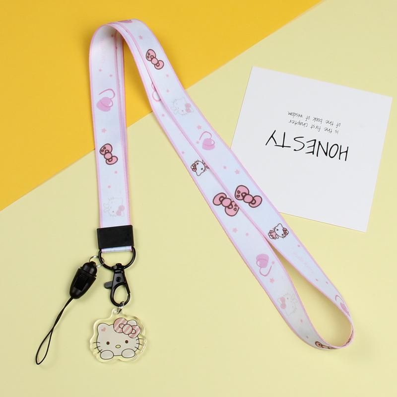 Creative Lamp Kt Cat Keychain Hello Kitty Bag Pendant Kt Cute Doll Car Key Chain Pendant large