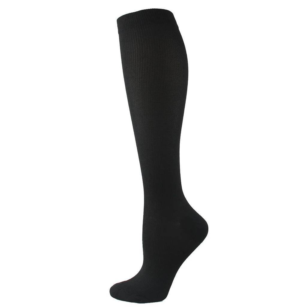 Calze a compressione Pois piccoli Righe Colore caramella Vene varicose Infermiere Sport Corsa Polpaccio Pressione Calze Protezione Piedi Supporto