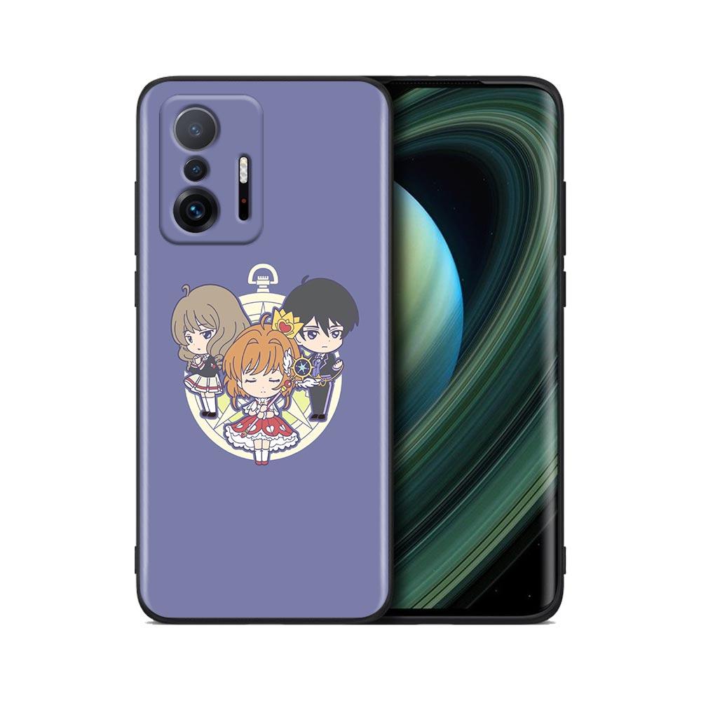 Cute Card Captor Sakura Anime Cartoon Phone Case For Xiaomi Mi 12 12X 11T X4 NFC M3 F3 GT M4 Pro Lite NE 5G Poco M3 M4 X4 Cover