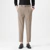 Autumn men's casual pants nine-point small trousers elastic slim-fitting small straight trousers men's and young men's business trousers