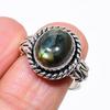 Labradorite Gemstone Handmade 925 Sterling Silver Jewelry Ring Size 8 KJ-294