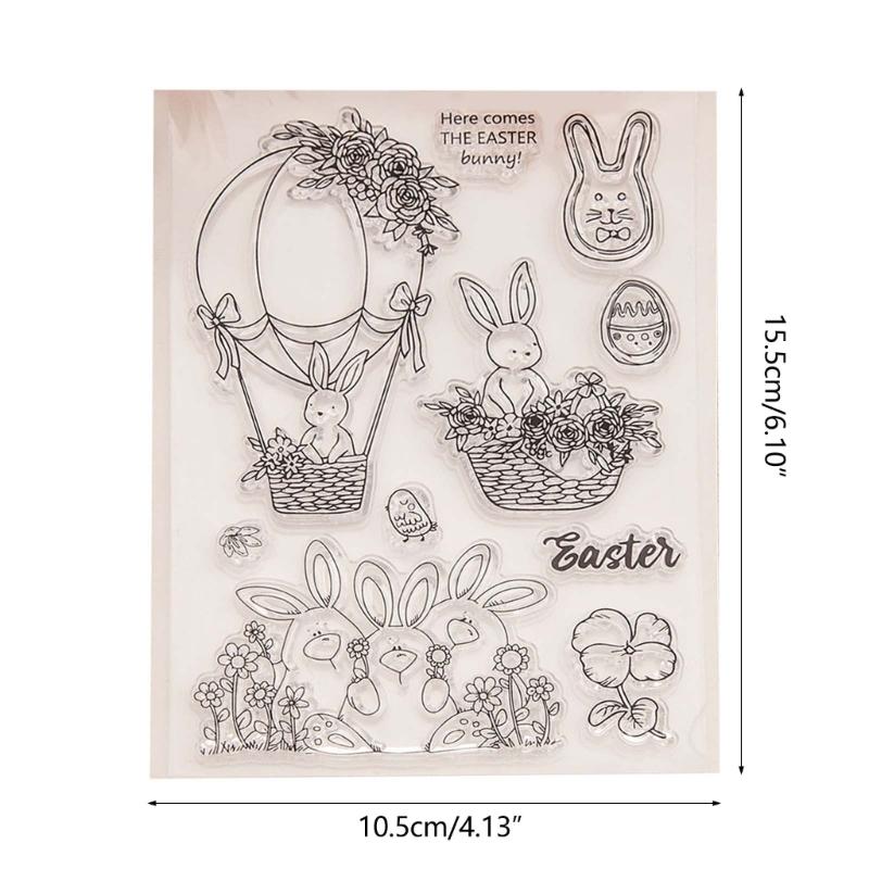 Cute Easter Bunny Stamp Perfect for Handmade Art and Scrapbooking Enthusiasts