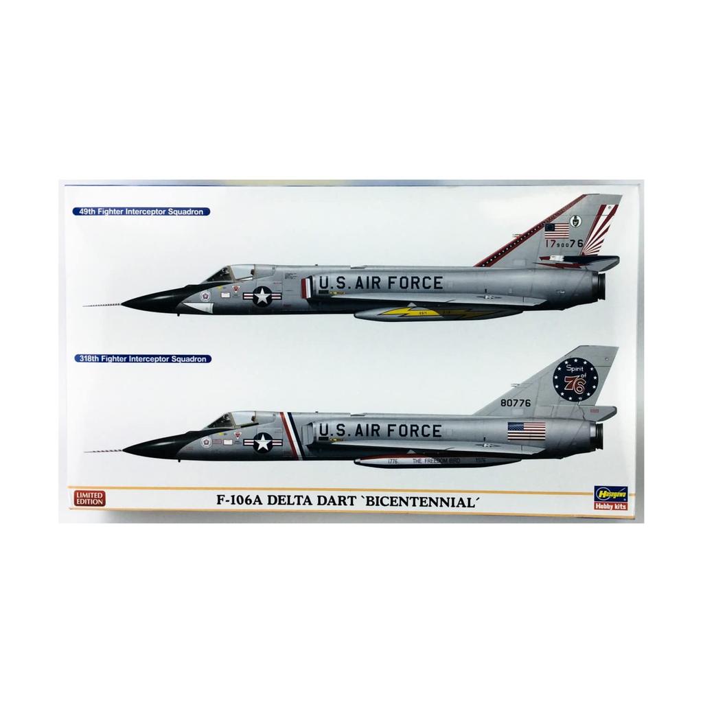 Hasegawa US Air Force Delta Dart Bicentennial of Plastic Model 02402 1/72 F-106A (Set 2)