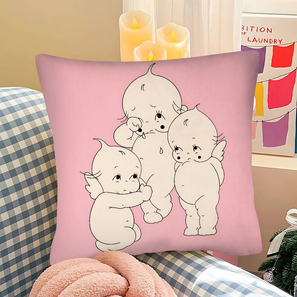 Stück KKewpie Baby Niedliche Kissenhülle Modische Quadratische Kissenhülle Schlafzimmer Sofa Raum Ins Dekoration Freizeit