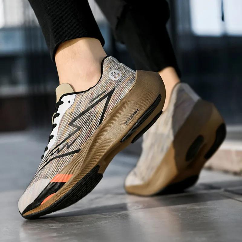 Marathon Cushion Carbon Plate Sports Running Shoes Men Breathable Lightweight Women Comfortable Nonskid Speciality Sneakers