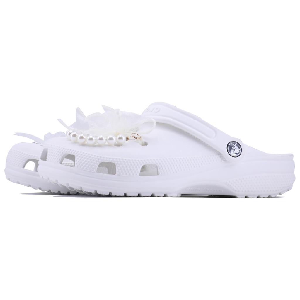 Crocs Classic clog SDS EVA cute and playful simple fashion comfortable casual classic hole shoes for men and women white