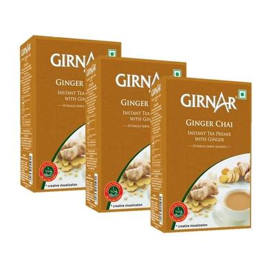 Girnar gyömbéres chai, instant előkeverék gyömbérrel 140g (3-as csomag) - HUMARABAZAR