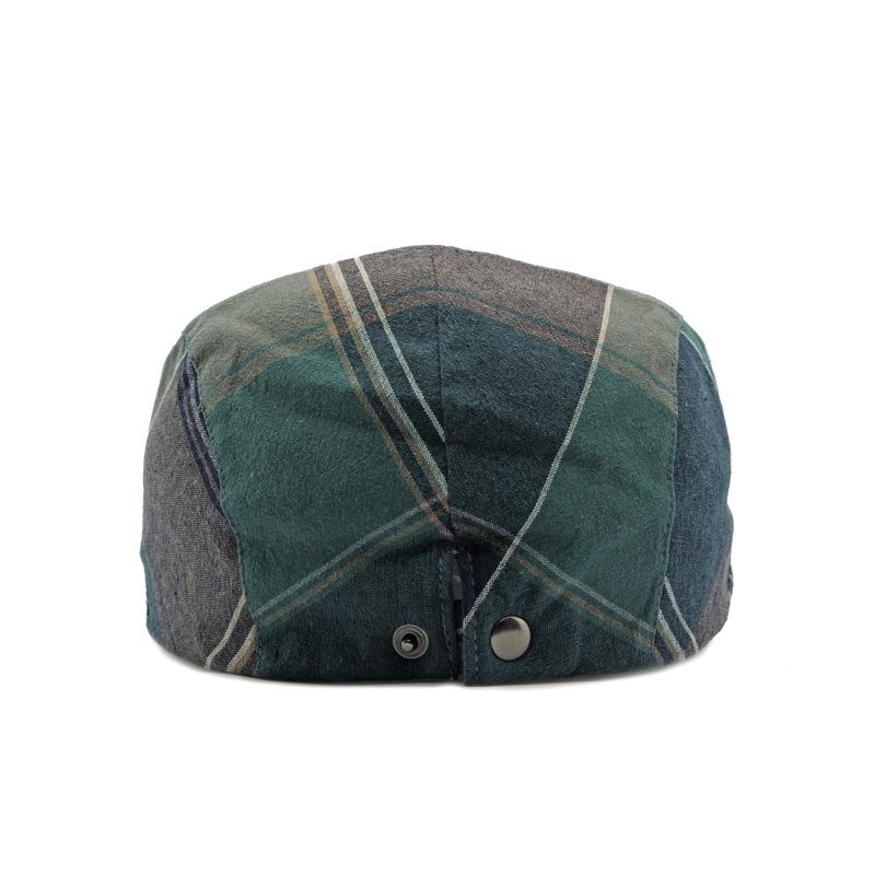 Kostkovaný baret Newsboy Čepice Ženy Jaro Léto Vintage Čepice Pánské Britská Plochá čepice Gatsby Painters Klobouky Ivy Klobouk Gorro Hombre Boina