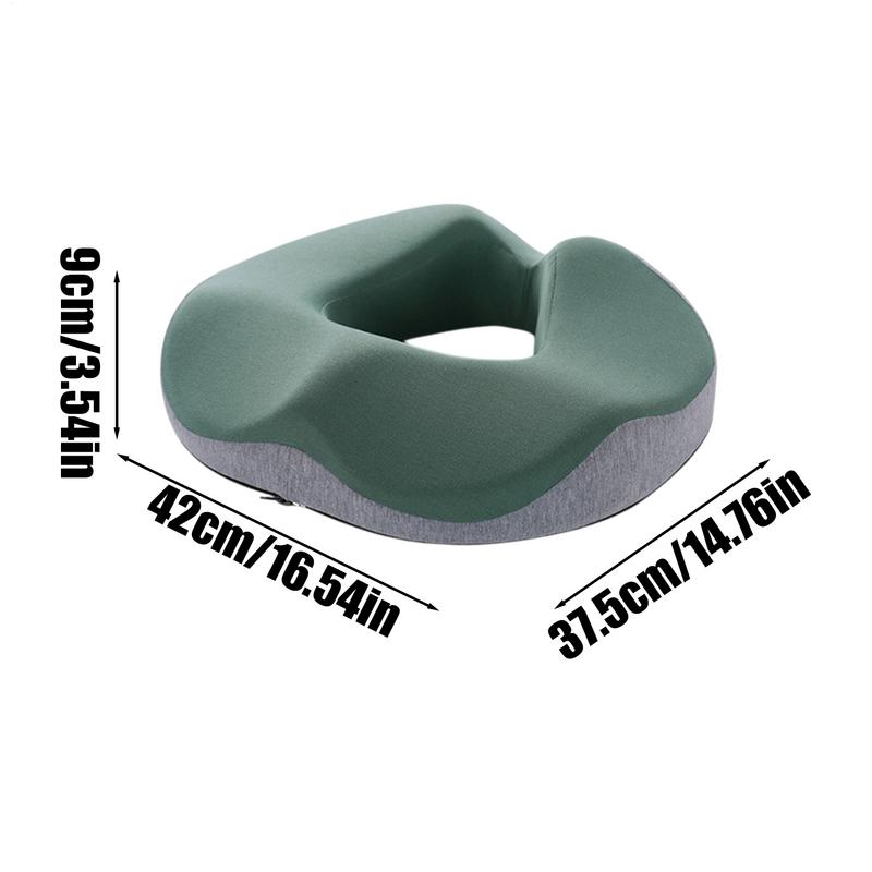 Seat Cushion Pillow Breathable Butt Pillow Donut Foam Chair Cushion Ergonomic Non-Slip Chair Cushion Long Sitting Chair Pad For