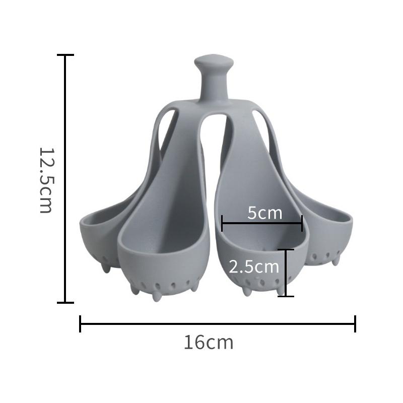 4/6 Hole Silicone Egg Cooker High Temperature Resistant Steamed Egg Tray Food Grade Complementary Food Tools