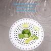 Silicone Drain Filter, Hair Catcher for Shower & Kitchen Sink, Retractable Drain Cover with Suction Cup, Easy Clean