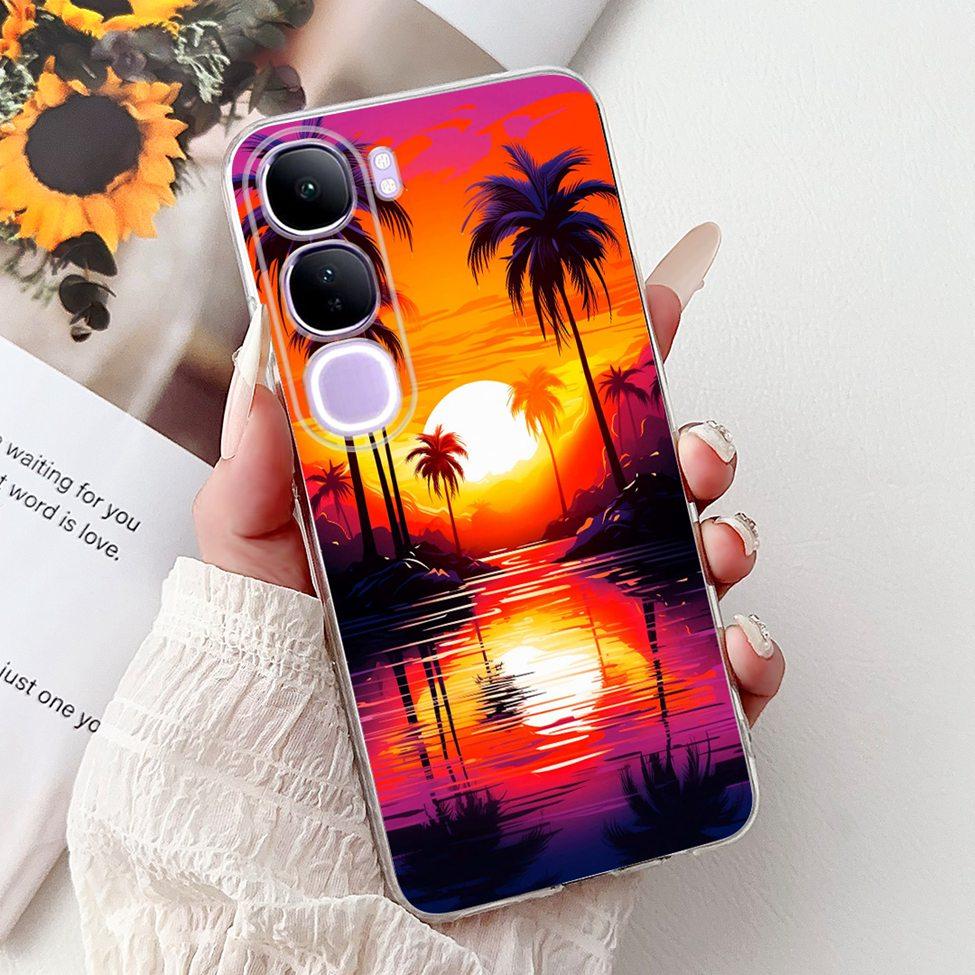 For Vivo V40 Lite 5G IDN Case V2417 Clear Cute Cat Fashion Butterfly Love Painted Soft Phone Case For Vivo V40 Lite 4G IDN Cover