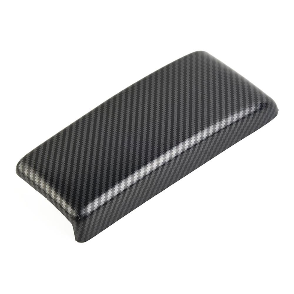 2 stk ABS Karbonfiber-look Bil Midtkonsoll Armleneboks Paneldeksel For Benz C W204 E W212