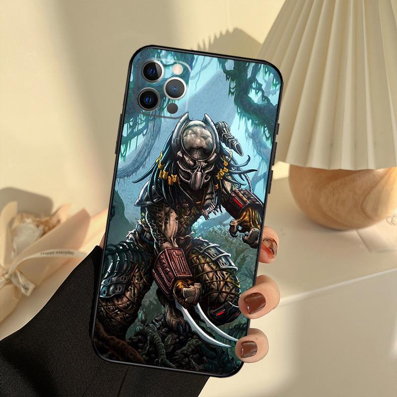 

Alien Predator Phone Case For iPhone 15 14 13 12 11 16 17 Pro Max 13 mini 15 16 Plus 16e 17 Air Cover Funda iPhone 12 mini