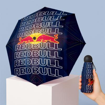 Red Bull Racing Aufdruck 5?Mini-Schirm falten 8?Rippen Winddichter Kompakter Regenschirm Für Damen Tasche Tragen