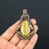 Bumblebee Jasper Pendant, 999 Copper Wire Wrapped Gemstone Jewelry, Handmade Pendant, For Mother Day