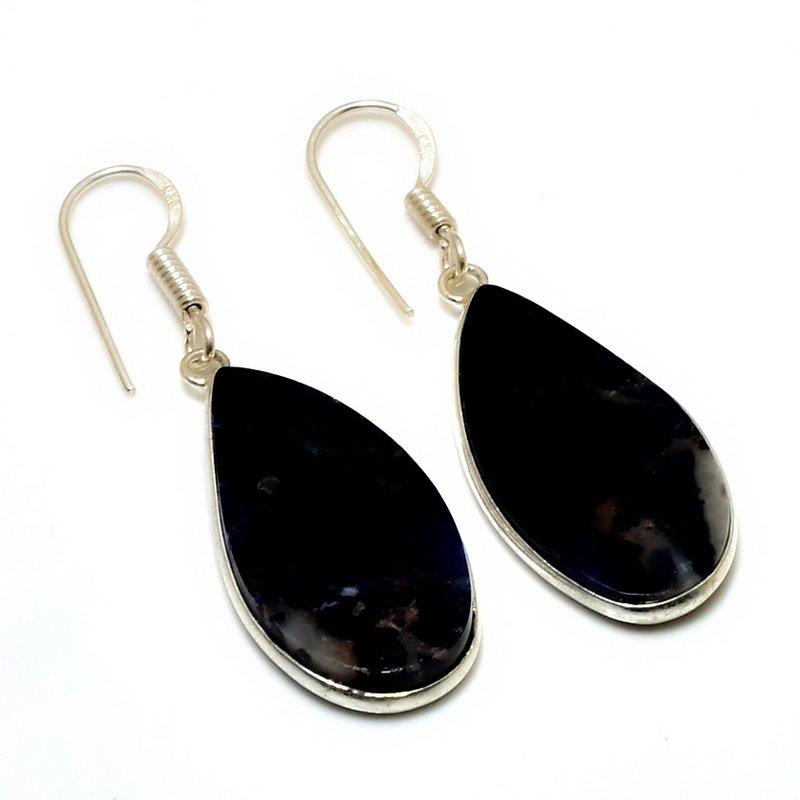 

Ювелирные серьги ручной работы с агатом 925 пробы, посеребренные, 1,70 дюйма