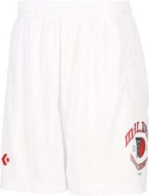 Converse CB242865 Basketball Shorts Practice Pants White (with Pockets) Sweat-Absorbent, Quick-Drying,