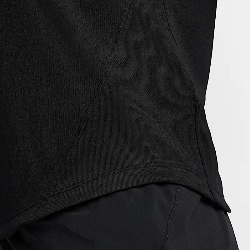 Nike Dri-Fit Tempo Atmungsaktiv Schnelltrocknend Langlebig Weich Kurzarm T-Shirt Damen Oberteile Schwarz HQ0649010