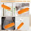 16'' Microfiber Duster with Long Handle,Reusable Detachable Head Duster for Car Interiors,Windows, Furniture, Electronics,Home