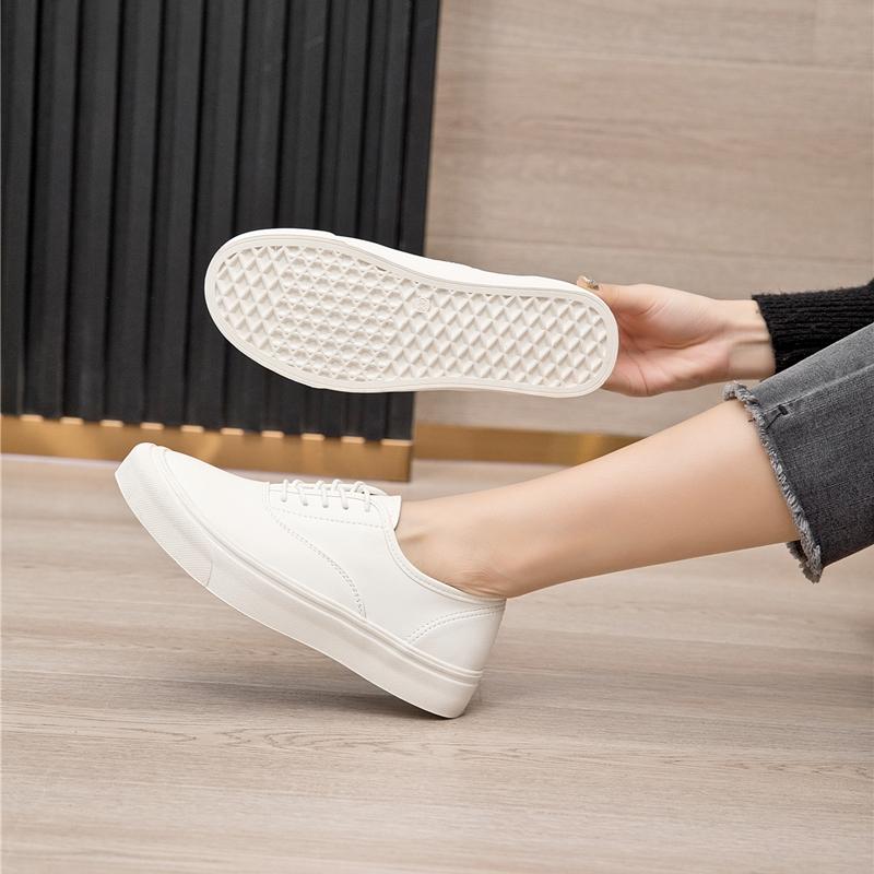 Fashion AIYUQI Women Sneakers Flat Shoes Genuine Leather 2025 New Non-slip Women Skateboard Shoes Lace-up Student Female Running Shoes
