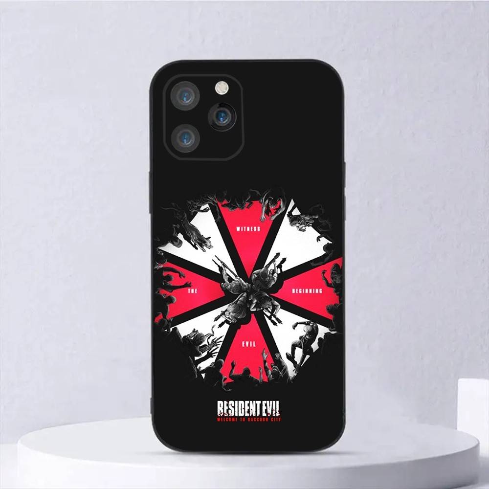 

Game R-Resident E-Evil Phone Case For iPhone 16,15,14,13,12,11,Plus,Pro Max,XS,X,E,SE,Mini Soft Silicone Black Cover iPhone13