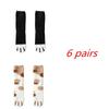 6 Pairs Autumn Winter Coral Velvet Socks Cute Cat Claw Socks For Women Girls Middle Tube Thickened Sleep Socks Home Floor Socks